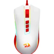 موس گیمینگ ردراگون REDRAGON COBRA M711C RED WHITE